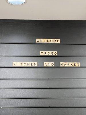 Cute welcome sign