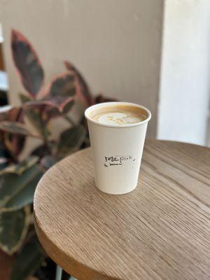 Maple Lavender Latte with oat milk (of course).