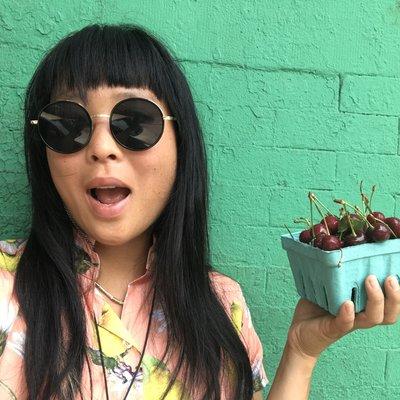 Our founder is so excited for Summer cherries! You can get these by subscribing to our fruit share.