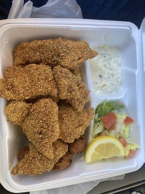 Dairyland Old Fashion Hamburgers.   Excellent fried catfish plate.