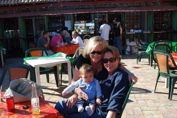 Mother and Daughter-Janice and Bobbi-owners, with first Grandson/Nephew