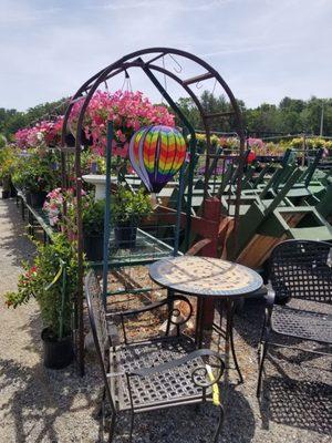 Hanging plants and premade pots galore