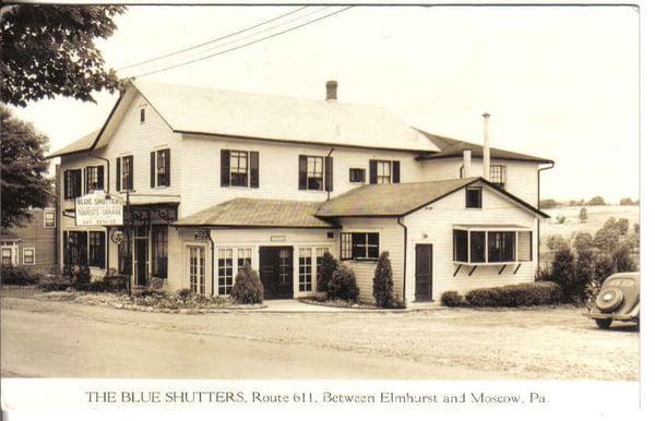 The Blue Shutters in the 1930's