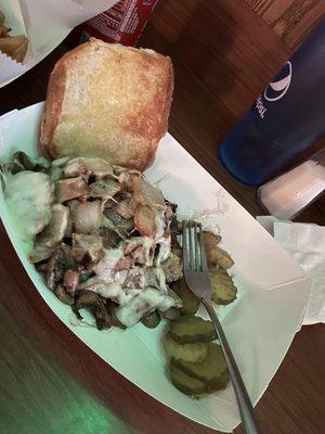 Mushroom and swiss with grilled onions. Just WOW.