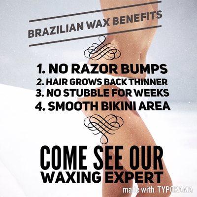 Schedule your appointment for a Brazilian wax