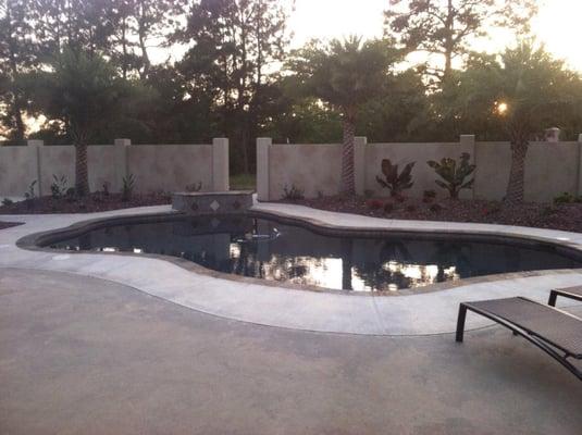 Mr. Dustin's pool in Jennings Free Form Gunite Pool