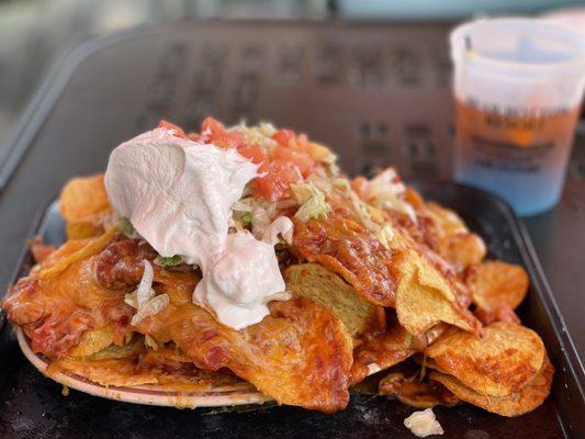 1/4 size NACHOS yep! That big.