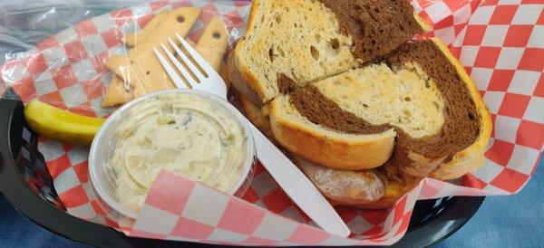 Weisswurst sandwich combo