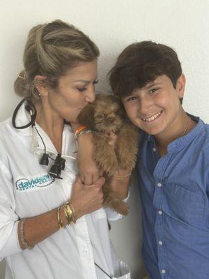 Dr.Cavidson, youngest son and Chewy!