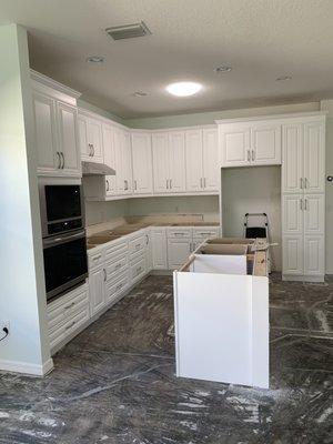 New Alpine White Cabinets