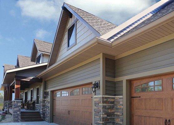 Beautiful siding that creates a crisp, clean, uniform appearance for your home's exterior.