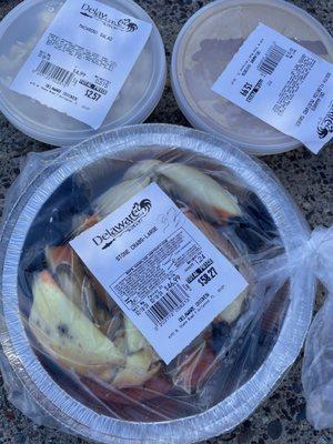 Stone Crabs, FL mustard sauce & Macaroni Salad