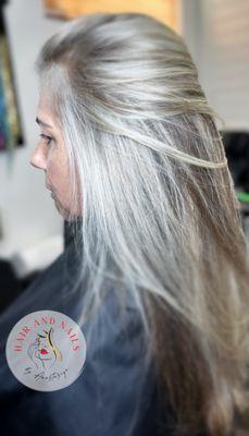 Gorgeous, custom created fabulous blonde highlights exclusively at my cave creek hair salon