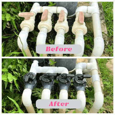 Pool valve replacement