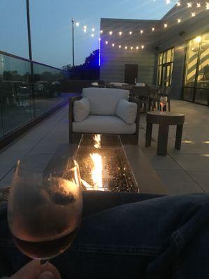 Rooftop deck with firepits!