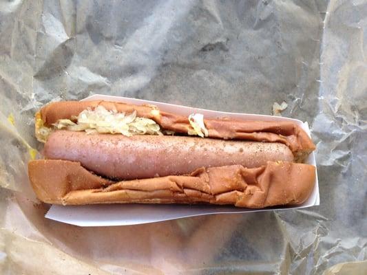 The Kraut Dog (sauerkraut).