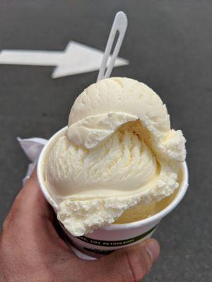 Vanilla ice cream.