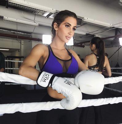 Claudia Sampedro at The Gym Boxing