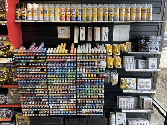 Paints, tools, and green lessons in store in hot to use them