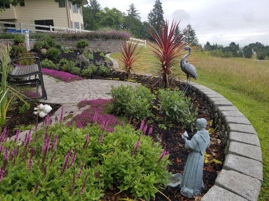 Memorial garden design & installation Corvallis, OR