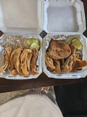 Buffalo ribs & catfish steaks dinner always on point.