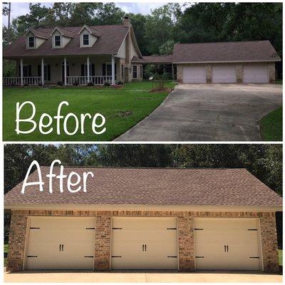 Newly installed Carriage House garage doors!