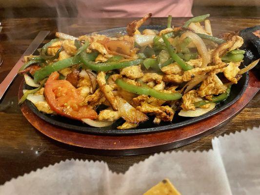 Chicken fajitas