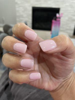 Dip nails - she really took her time and I love how they turned out!