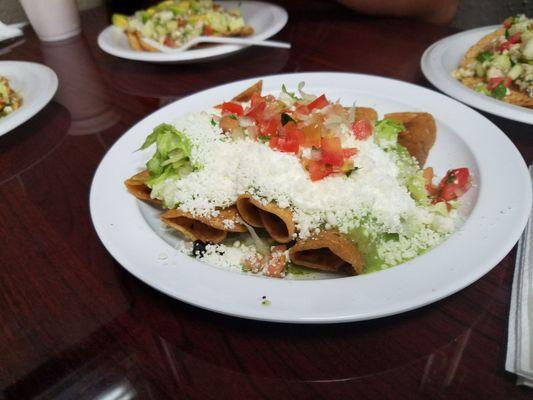 Chicken flautas