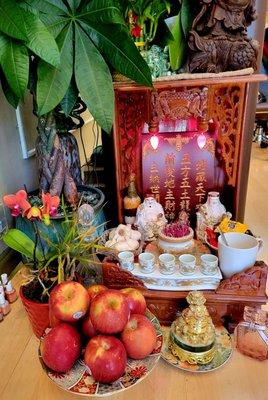 Beautiful altar as you enter the spa