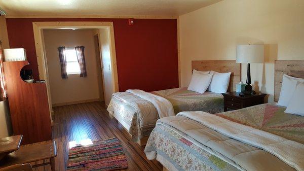 Comfort in our double queen rooms!