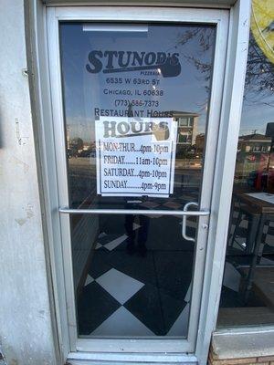 Stunpds hours on 63rd just west of Narragansett