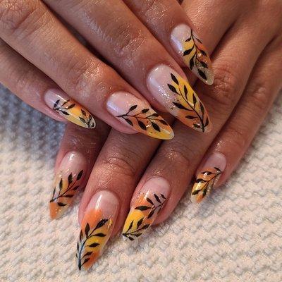 Fall nails by Cassandra!