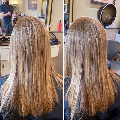 Highlights and Keratin Complex Smoothing Treatment by issam