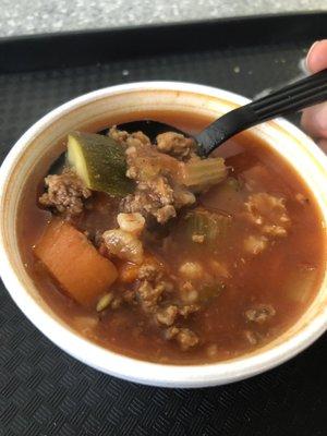 Beef barley soup 9-16-21