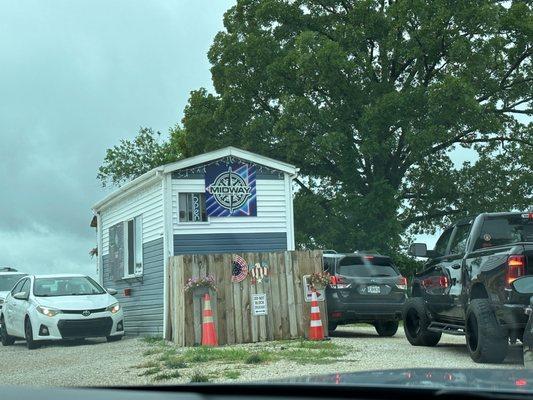 The entire business in this adorable lil shack