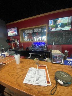 Bar area, love the bartender(s) drinks are amazing!