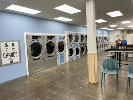 Look at all those dryers!