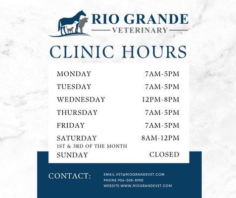 Clinic Hours