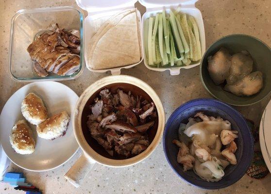 Take-out: roast duck set and dim sum