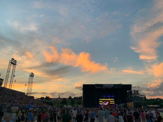 Stage and general admission area