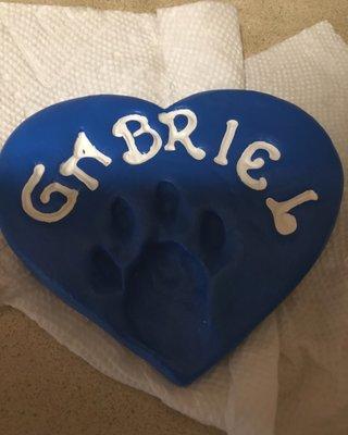 Gabriels paw print