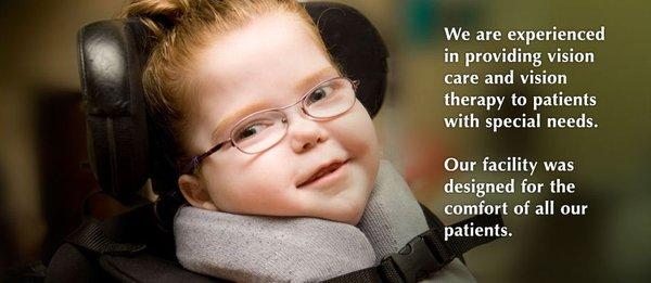 Experienced vision providers for special needs patients