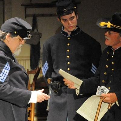 Clint Good, Lee Bean and George Werner in "All for the Union"