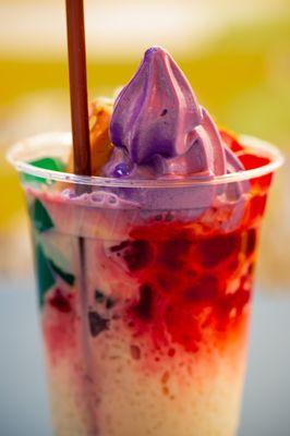 Ube SoftServe Topped Halo-Halo