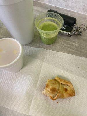 Guava and cheese empanada