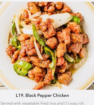 Black pepper chicken