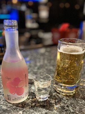 Happy Hour saki $12 & beer $2