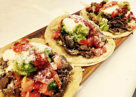 Our Wednesday Lunch Special - Steak Tacos. Very Good!!!