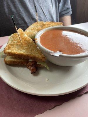 BLT and tomato soup